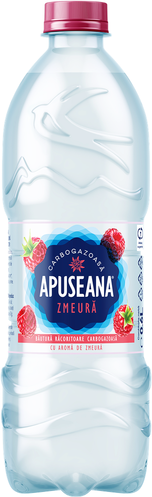 Apă aromatizată carbogazoasă cu gust de zmeură 0.6L